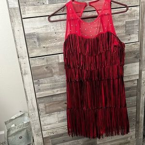 Tap Dance Costume XLA. Red and Black